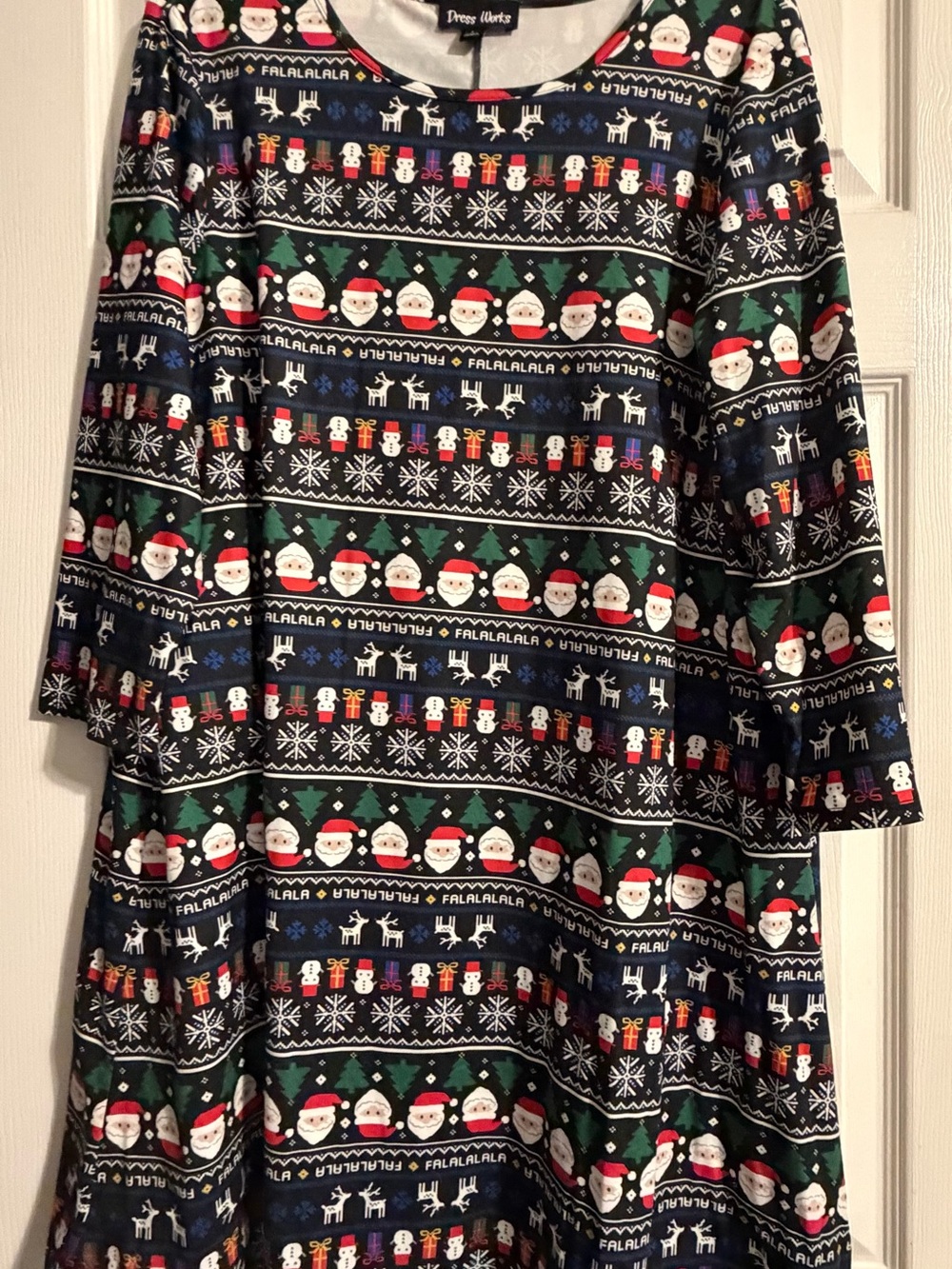 Women’s Holiday Santa Print Dress